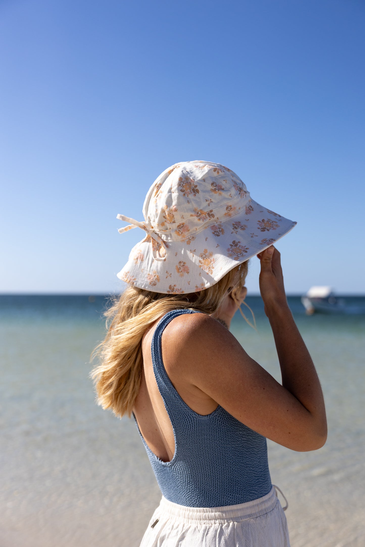 Bloomed Linen Hat - Adults